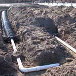 Header Pipes and Trench Header Pipes from Distribution Box to Trenches