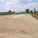 Side View of Mound Before Soil Cover - See Gravel Bed